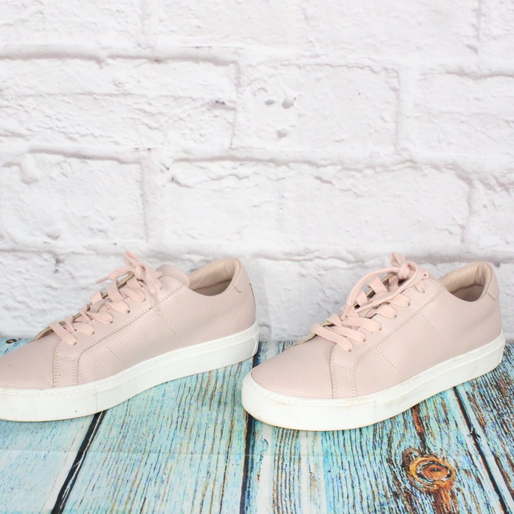 Greats Brookyln Women's Pink Leather Lace Up Low Top Sneakers Size US 9 - Picture 2 of 9